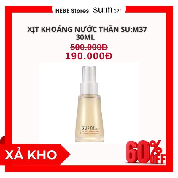 Xịt Khoáng Nước Thần Dưỡng Da SUM37 Secret Mist 30ml