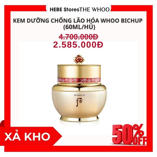 Kem Dưỡng Hồng Nhuận Chống Lão Hoá Whoo Bichup Jayoon Cream 60ml
