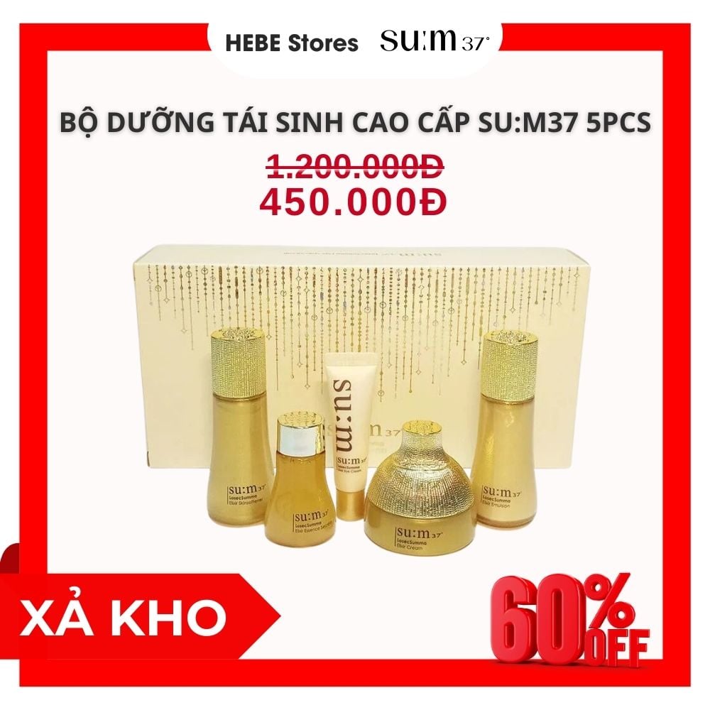 Bộ Dưỡng Da Tái Sinh Da Su:m37 LosecSumma 5pcs mini