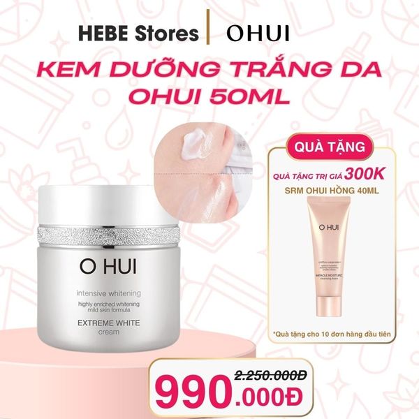 Kem Dưỡng Trắng Da Ohui Extreme White Cream 50ml [Nội Địa]