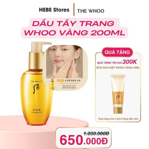 Dầu Tẩy Trang Whoo Gongjinhyang Cleansing Oil 200ml Nội Địa