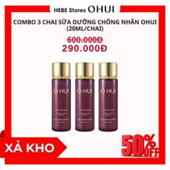 Combo 3 Chai Sữa Dưỡng Cải Thiện Nếp Nhăn Ohui Age Recovery Emulsion 20ml/chai
