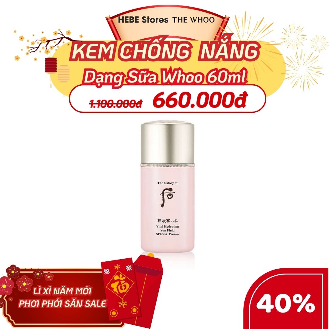 Kem Chống Nắng Whoo Hồng Gongjinhyang Soo Vital Hydrating Sun 60ml