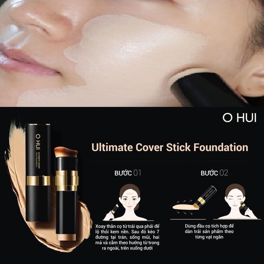 Kem Nền Dạng Thỏi Ohui Ultimate Cover Stick Foundation