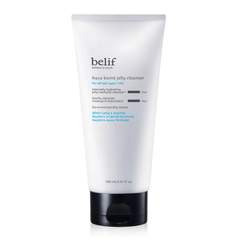 Gel Rửa Mặt Dạng Thạch Belif Aqua Bomb Jelly Cleanser 160ml