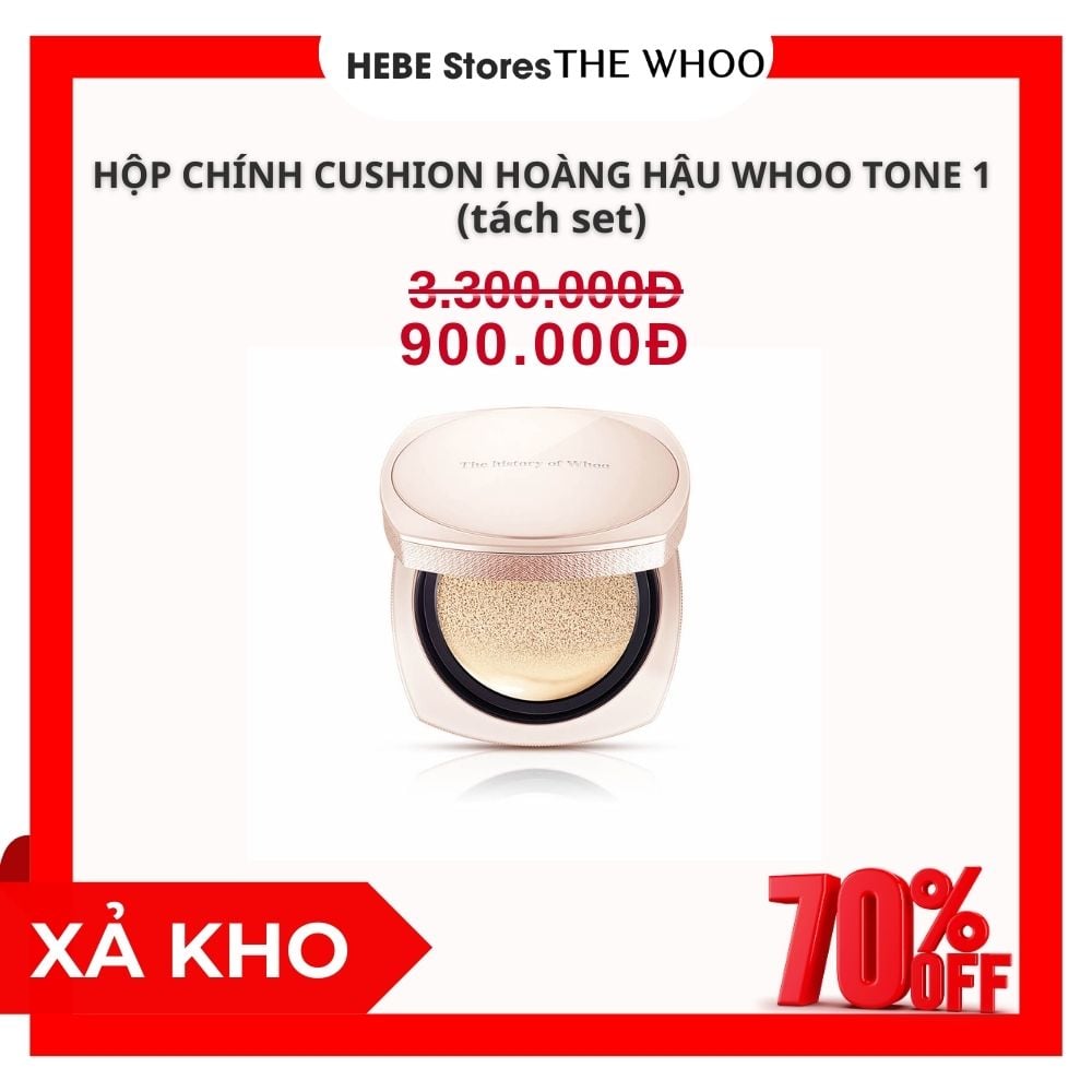 Hộp Chính Phấn Nước Hoàng Hậu Whoo Cheonyuldan Signature Cushion Foundation SPF35/PA++ Tách set