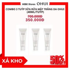 Combo 3 Tuýp Sữa Rửa Mặt Dưỡng Trắng Ohui Extreme White Bight Foam 40ml/tuýp