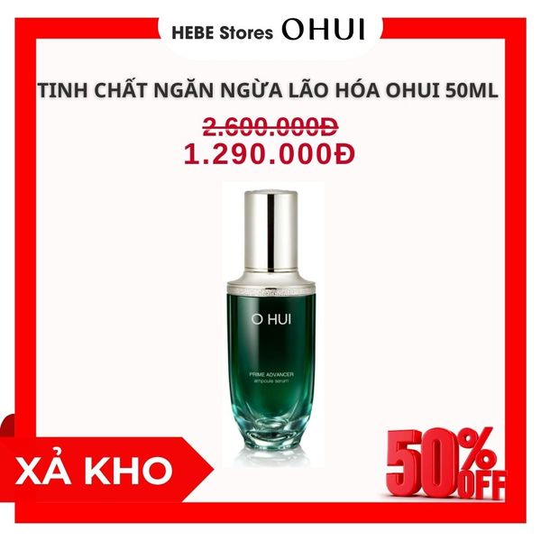 Tinh Chất Chống Lão Hóa Ngừa Nếp Nhăn Ohui Prime Advancer Ampoule Serum 50ml