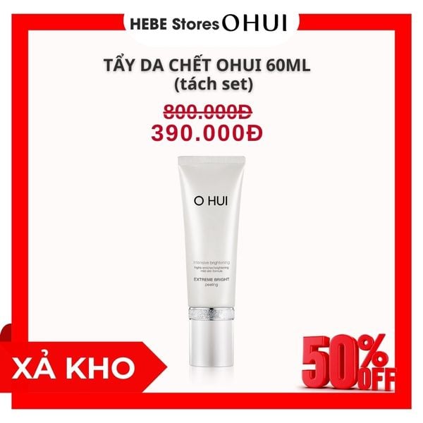 Tẩy Da Chết Ohui Extreme White Peeling 60ml Tách Set