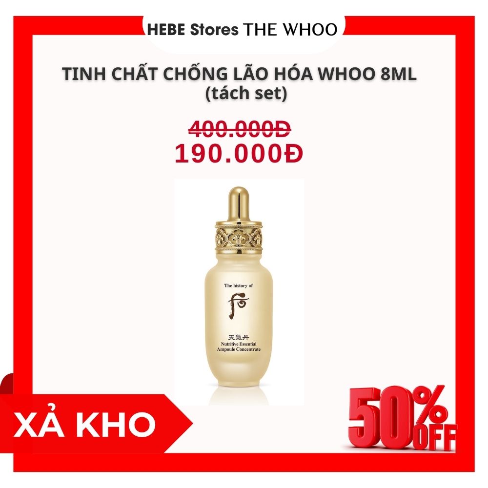 Tinh chất chống lão hóa The Whoo Nutritive Essential Ampoule Concentrate 8ml - Tách set
