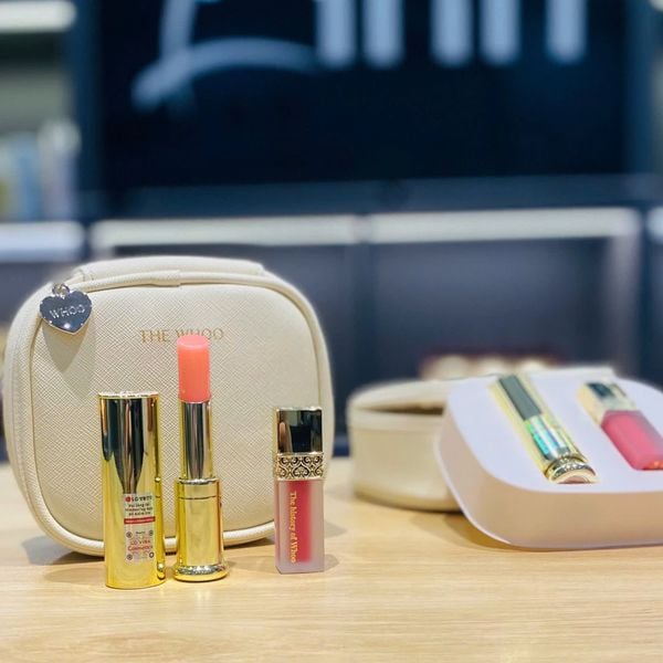 Bộ Son Dưỡng Whoo Glow Lip Balm Vỏ Tim Mẫu Mới