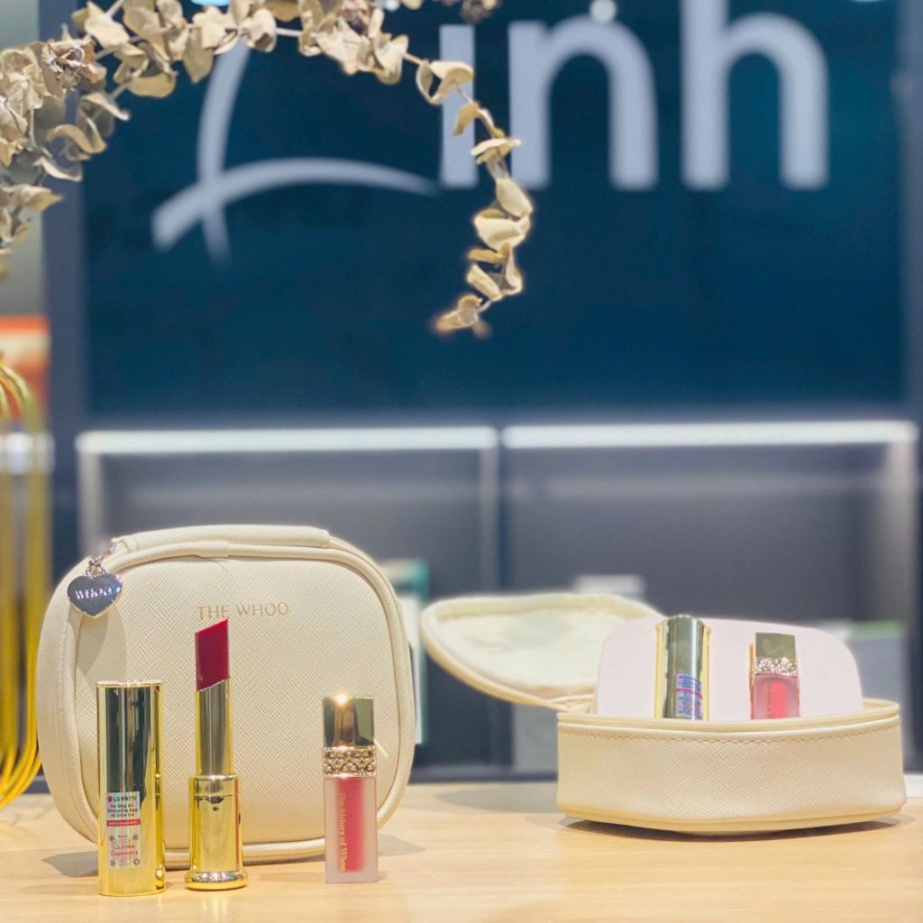 Bộ Son Dưỡng Whoo Glow Lip Balm Vỏ Tim Mẫu Mới