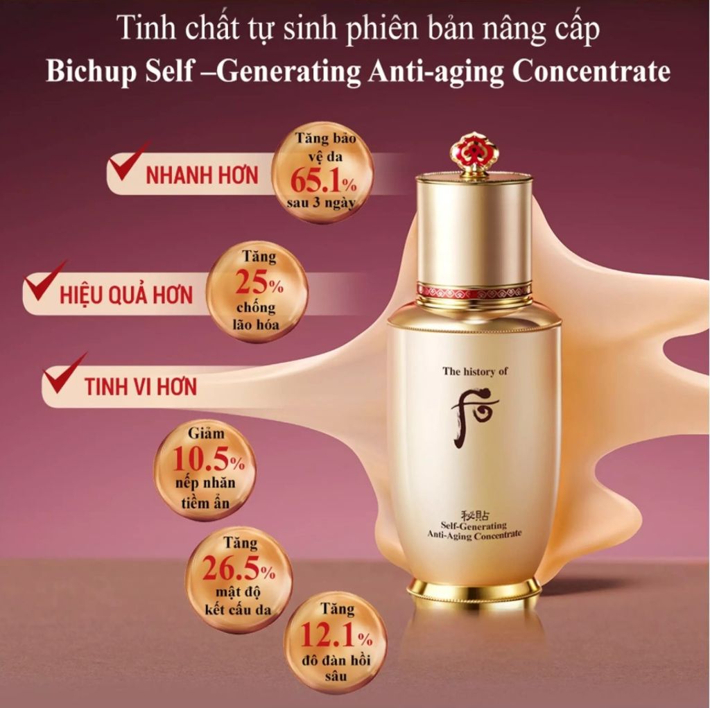 Bộ Tinh Chất Tự Sinh Whoo Bichup Self Generating  Anti - Aging Concentrate Special 2pcs Set