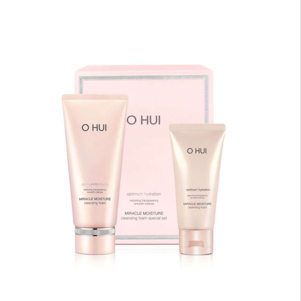 Bộ Sữa Rửa Mặt Dưỡng Ẩm Ohui Miracle Moisture Cleansing Foam Special Set