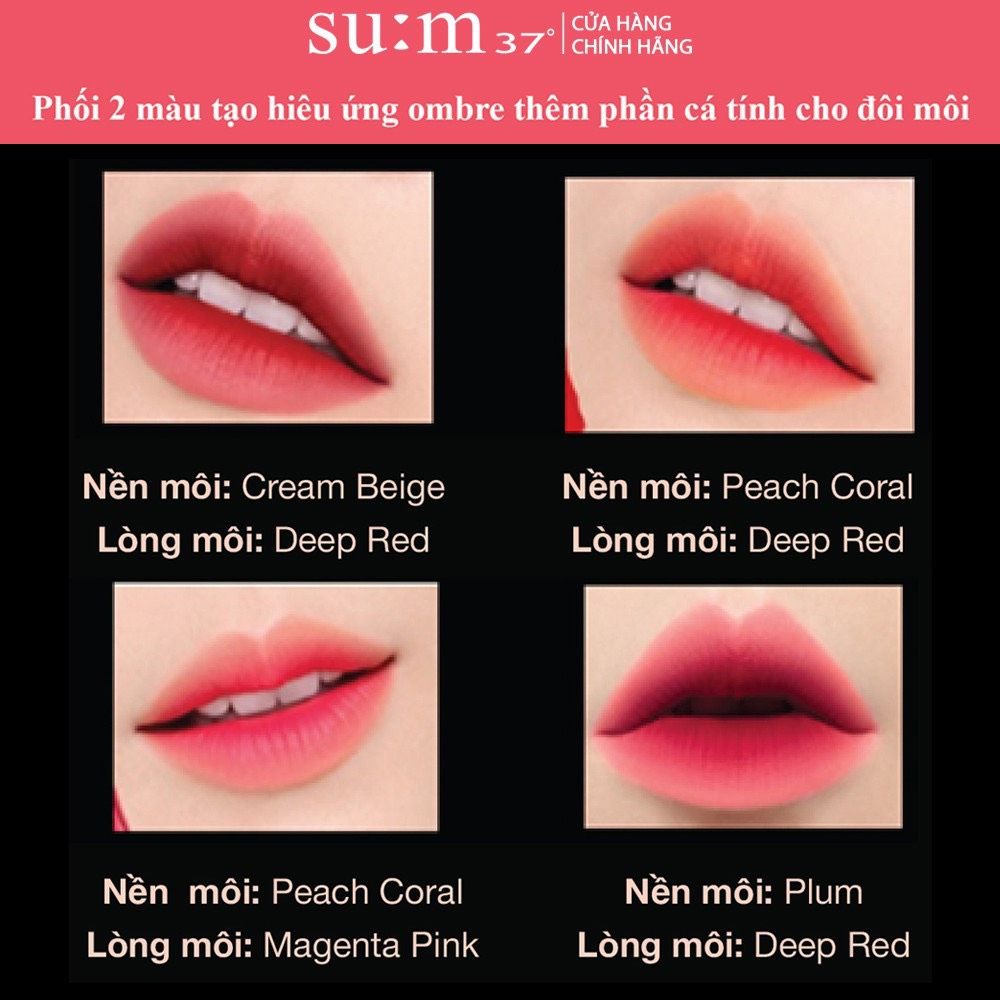 Son Lì Cao Cấp SUM37 LosecSumma Velvet Lipstick ( Peach coral - Cam đào)