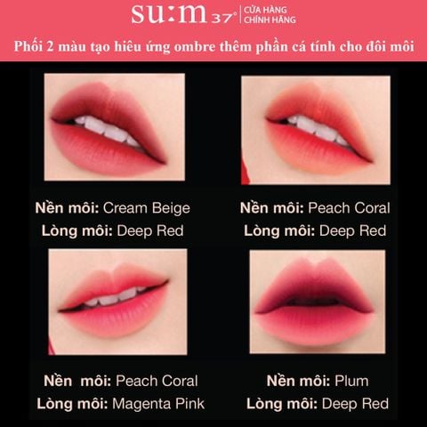 Son Lì Cao Cấp SUM37 LosecSumma Velvet Lipstick ( Peach coral - Cam đào)