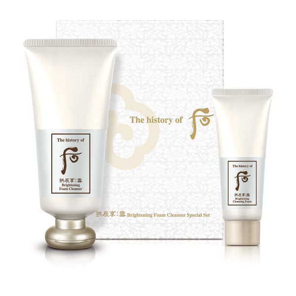 Set Sữa Rửa Mặt Whoo Trắng Gongjinhyang Seol Cleansing Foam 180ml 40ml