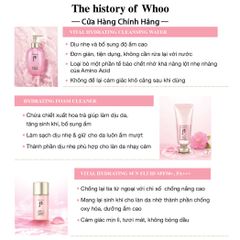 Sữa Rửa Mặt Cấp Ẩm Whoo Gongjinhyang Soo Hydrating Foam Cleanser 180ml