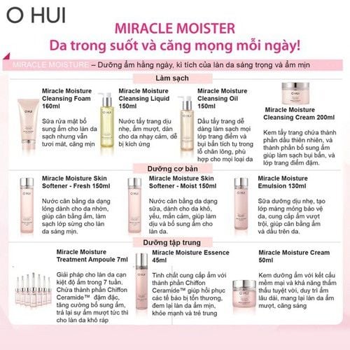 Bộ Dưỡng ẩm Ohui Miracle Moisture Special Set