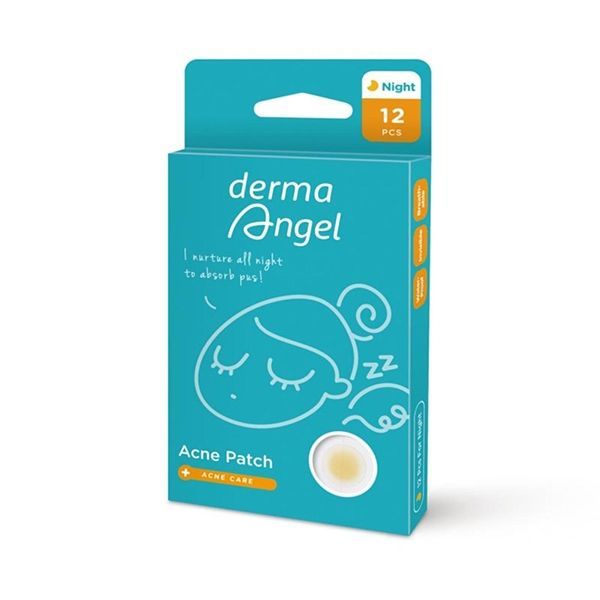 Miếng Dán Mụn Derma Angel Dùng Ban Ngày & Đêm Acne Patch For Day & Night (6 miếng ngày + 6 miếng đêm)