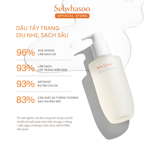 Dầu Tẩy Trang Dịu Nhẹ Cho Da Sulwhasoo Gentle Cleansing Oil 200ml