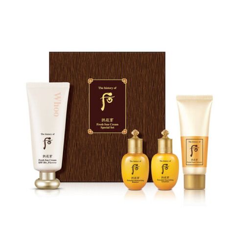 Kem Chống Nắng Hoàng Cung whoo Gongjinhyang Fresh Sun Cream SPF 50+++ Special Set