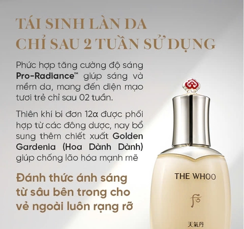Sữa Dưỡng Tái Sinh Whoo Cheongidan Rejuvenating Pro Radiance Emulsion 110ml [Date t11/2026]