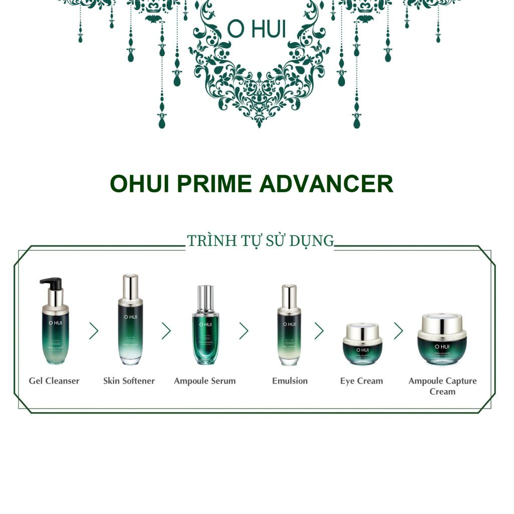 Sữa Rửa Mặt Chống Lõa Hóa Ohui Prime Advancer Gel Cleanser 250ml