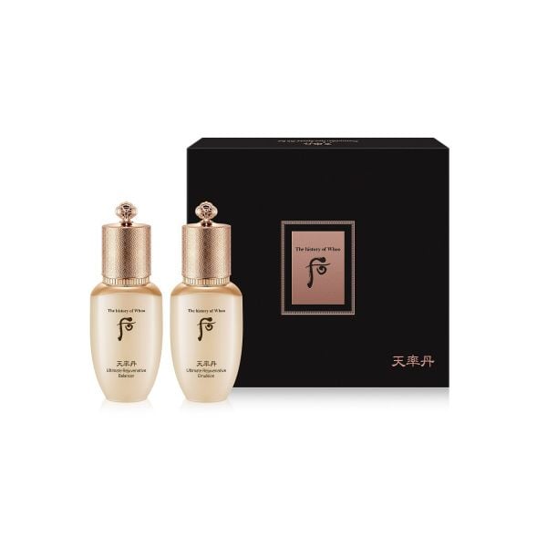 Cặp Hoa Hồng Sữa Dưỡng Tái Sinh Whoo Cheonyuldan Ultimate Regenerative Gift Set Mini