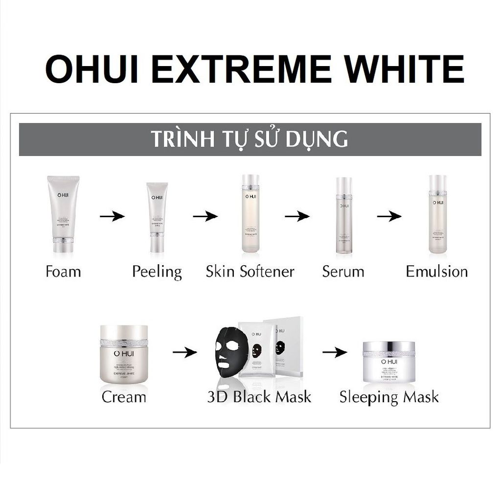 Kem Dưỡng Trắng Da Ohui Extreme White Cream 50ml ( Hàng Nội Địa)