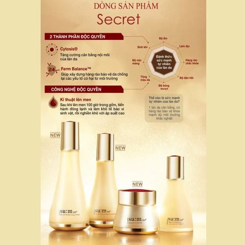 Bộ Dưỡng Da Ngăn Ngừa Lão Hóa Sớm Sum37 Secret 3pcs Special Set