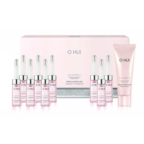 Bộ Tinh Chất Siêu Cấp Ẩm Ohui Miracle Moisture Ampoule 777 Special Set