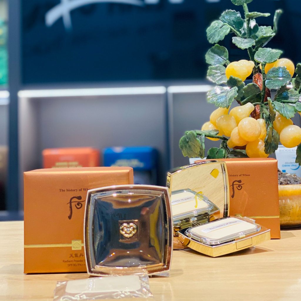 Phấn Phủ Tái Sinh Da Cao Cấp Whoo Cheongidan Radiant Essence Powder Pact SPF30/PA+++