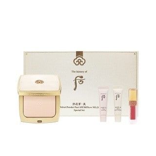 Bộ Phấn Phủ Nhung Lì Whoo Gongjinhyang Mi Velvet Powder Pact SPF 30/PA ++ Special Set No.21