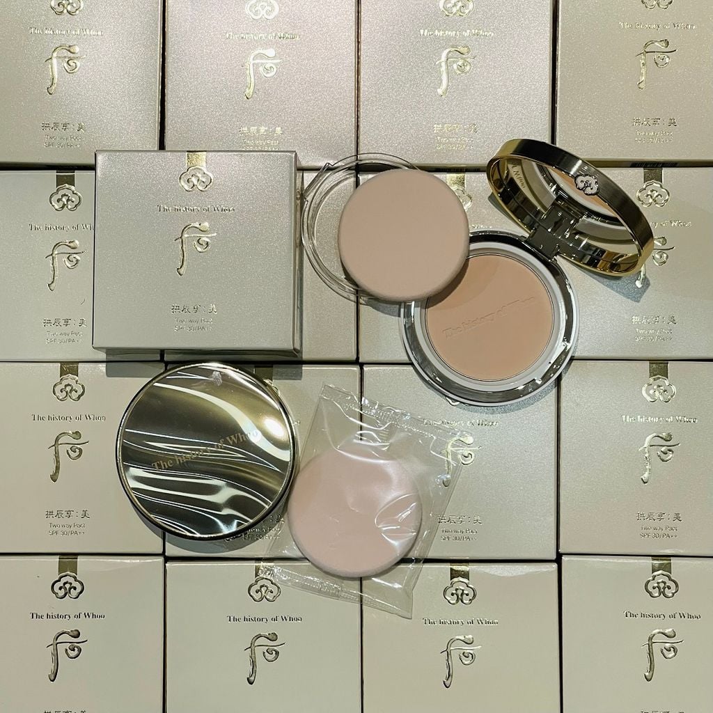 Phấn Phủ Trang Điểm Whoo Gongjinhyang Mi Two Way Pact SPF30/PA++ Mẫu Mới