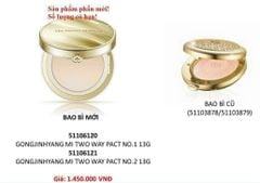 Phấn Phủ Trang Điểm Whoo Gongjinhyang Mi Two Way Pact SPF30/PA++ Mẫu Mới