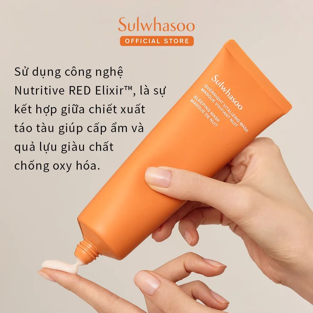 Mặt Nạ Ngủ Dưỡng Ẩm & Phục Hồi Da Mini Sulwhasoo Overnight Vitalizing Mask EX 35ml