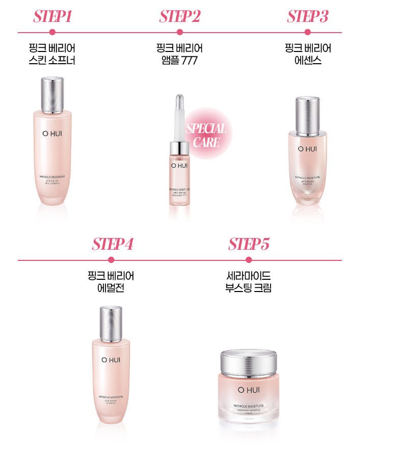 Sữa Dưỡng Ohui Hồng Miracle Moisture Pink Barrier Emulsion 130ml