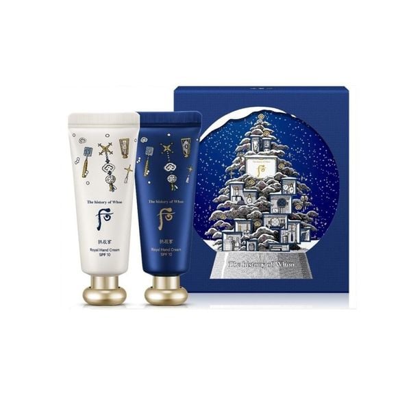 Set Kem Dưỡng Tay Whoo Gongjinhyang Royal Hand Cream 60ml * 2