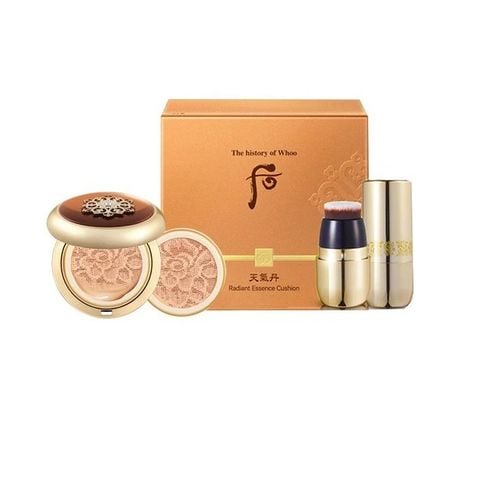 Phấn Nước Tái Sinh Whoo Cheongidan Radiant Essence Cushion Special Set Hàng Cty LG