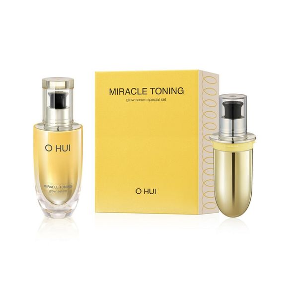 Bộ Tinh Chất Sáng Da OHUI MIRACLE TONING Glow Serum 50ml + 50ml