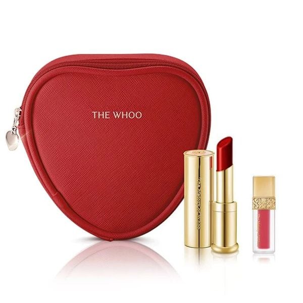 Bộ Son Dưỡng Whoo Glow Lip Balm Vỏ Tim Mẫu Mới