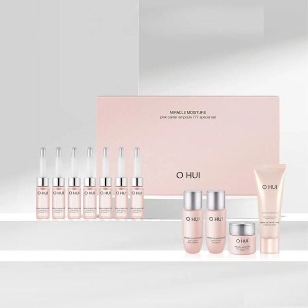 Bộ Tinh Chất Siêu Cấp Ẩm Ohui Miracle Moisture Ampoule 777 Special Set Mẫu Mới