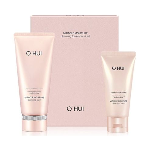 Bộ Sữa Rửa Mặt Dưỡng Ẩm Ohui Miracle Moisture Cleansing Foam Special Set