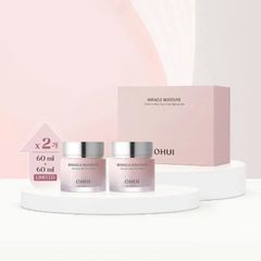 Bộ Kem Dưỡng Ẩm Ohui Miracle Moisture Ceramide Boosting Cream 60ml + 60ml