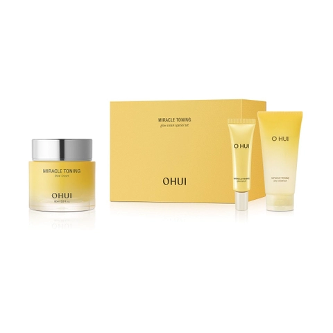 Kem Dưỡng Ẩm Sáng Da Căn Bóng Ohui Miracle Toning Glow Cream Special Set