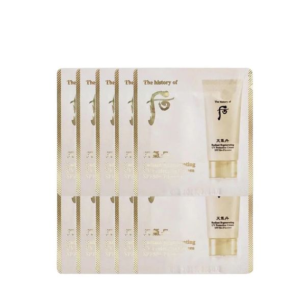 Kem Chống Nắng Tái Sinh Da Whoo Cheongidan Radiant Regenerating UV Protection Cream Dạng Gói 1ml