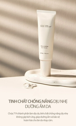 Tinh Chất Chống Nắng Dưỡng Ẩm Và Dịu Nhẹ Su:m37 Micro Active Sun Serum 30ml