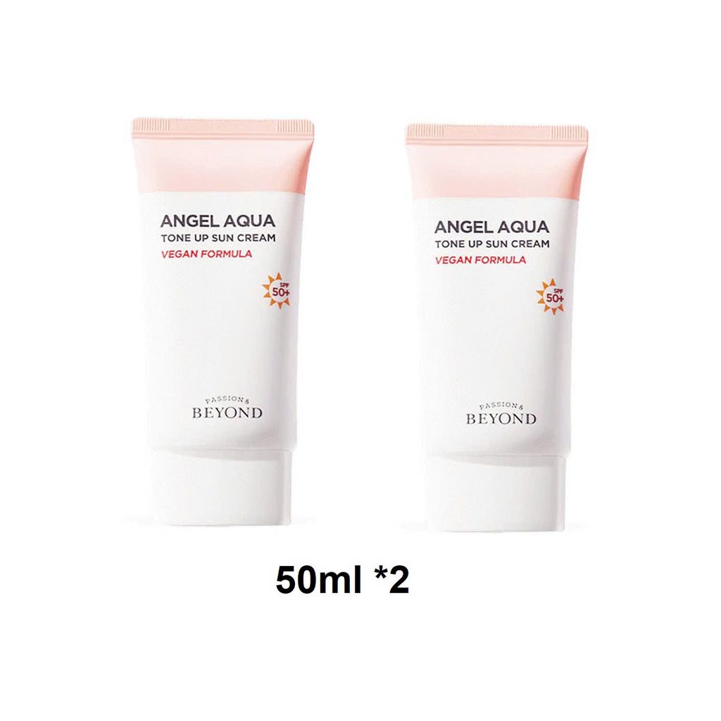 Kem Chống Nắng Nâng Tông Da Beyond Angel Aqua Daily Tone Up Sun Cream (50mlx2)