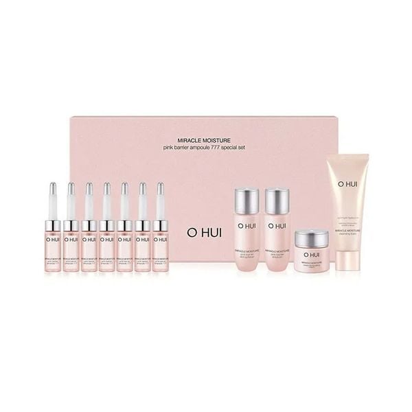 Bộ Tinh Chất Siêu Cấp Ẩm Ohui Miracle Moisture Ampoule 777 Special Set Mẫu Mới